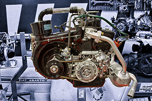 Motore FIAT 500 esposto al Museo Multimediale 'Dante Giacosa'