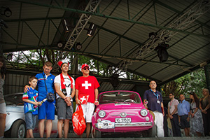 Premiazione del gruppo svizzero nazione ospite della XXXI edizione