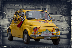 Fine raduno si riparte in FIAT 500 d'epoca