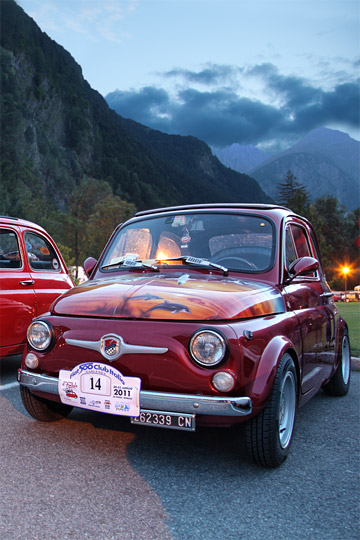 foto Raduno Fiat 500 d'epoca vda - tappa a Morgex